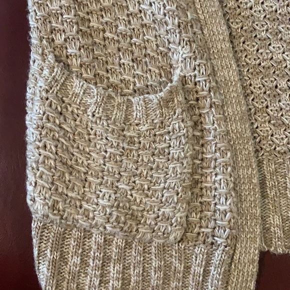 Cotton on beige knit long cardigan - Picture 3 of 4